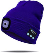 Beanie Hat | Bluetooth 5.0 & Detachable USB-Rechargeable LED | One Size