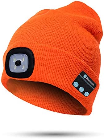 Beanie Hat | Bluetooth 5.0 & Detachable USB-Rechargeable LED | One Size