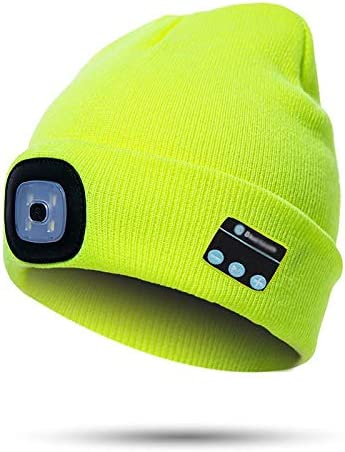 Beanie Hat | Bluetooth 5.0 & Detachable USB-Rechargeable LED | One Size