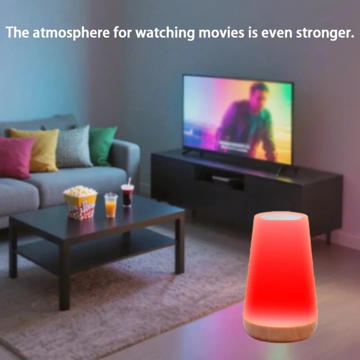 Bedside Lamp | 360° Touch & Remote Control USB Rechargeable
