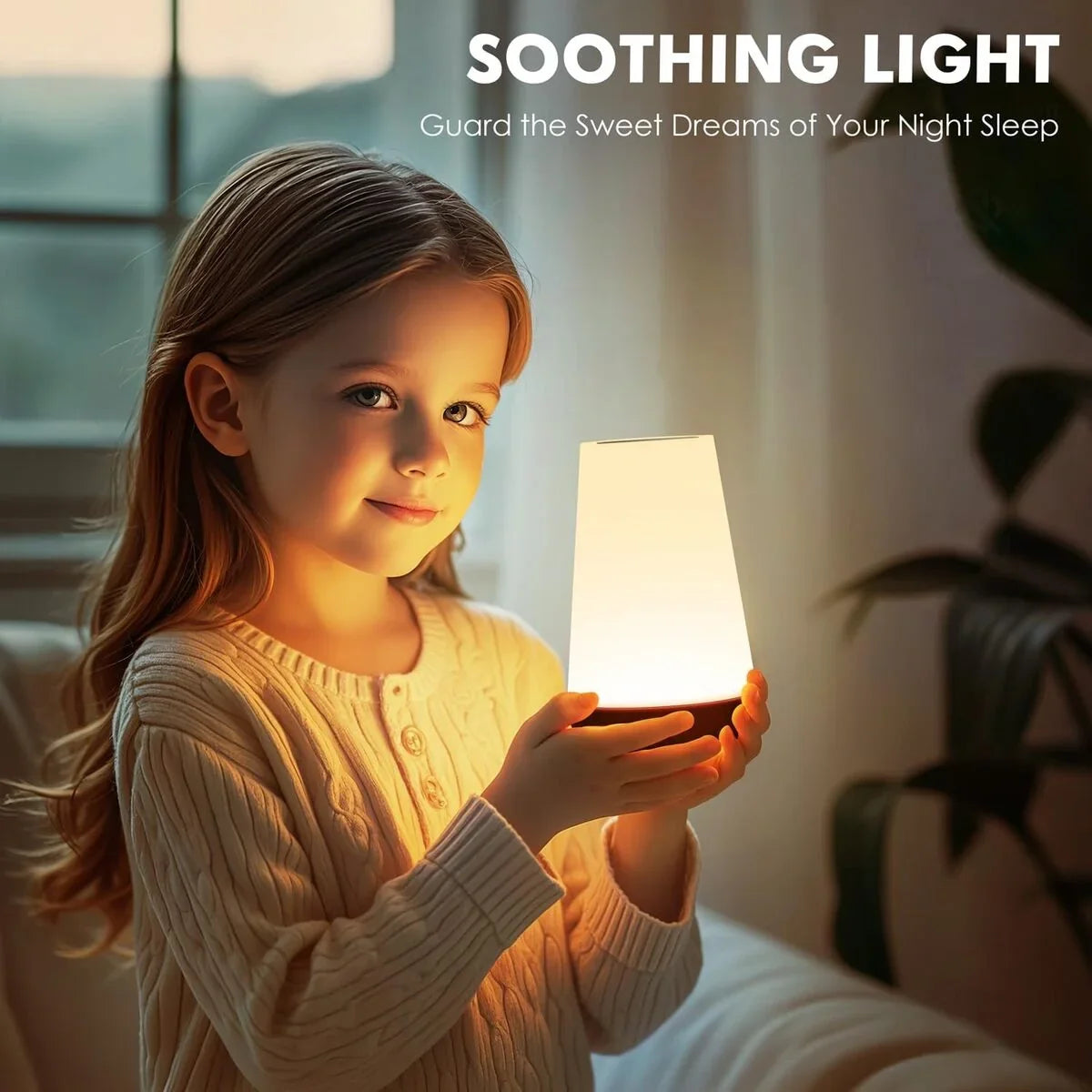 Bedside Lamp | 360° Touch & Remote Control USB Rechargeable