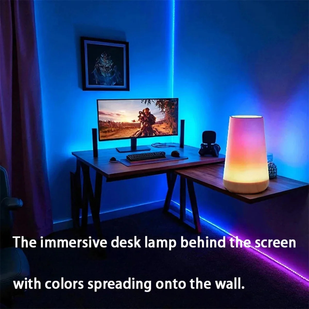 Bedside Lamp | 360° Touch & Remote Control USB Rechargeable