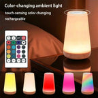 Bedside Lamp | 360° Touch & Remote Control USB Rechargeable