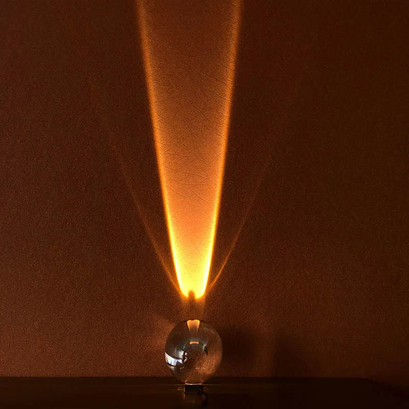 Bedside Lamp | Crystal Globe Night Sky Projection | 5W LED