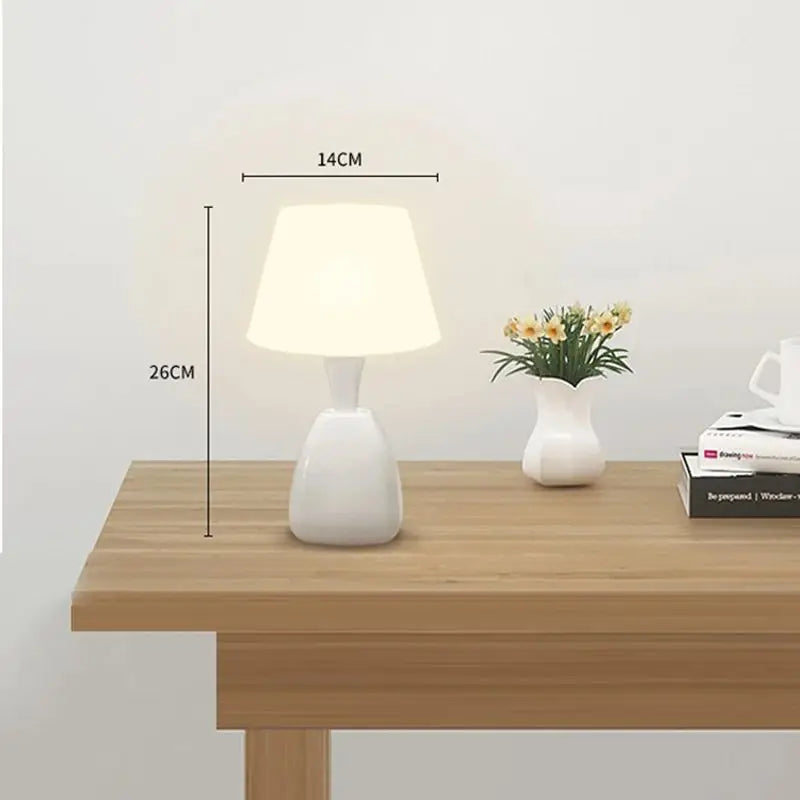 Bedside Lamp | Touch-Controlled & Dimmable LED | USB & Battery Powered
