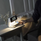 Bedside Lamp | Touch-Dimmable LED, Wireless Charger & Digital Alarm Clock