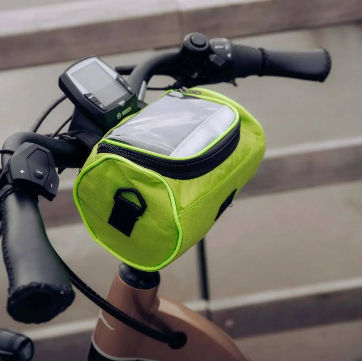 Bicycle Handlebar Bag | Waterproof & Touchscreen Window | 22 x 12.5 x 12.5 cm