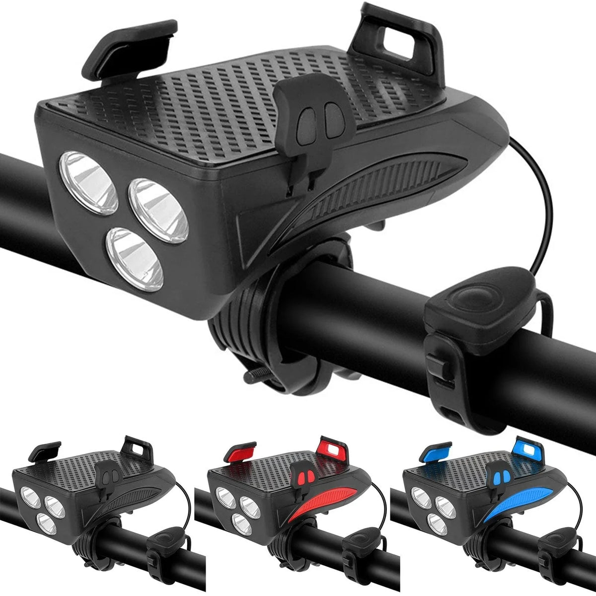 Bicycle Light | 4-in-1 LED Phone Holder & Power Bank