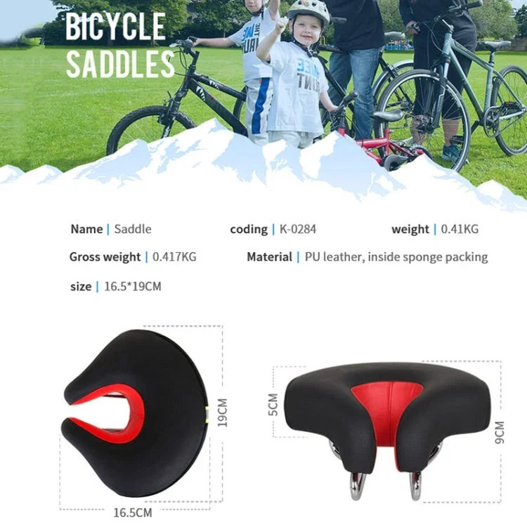 Bicycle Saddle | Noseless Ergonomic & Shock-Absorbing