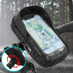 Bike & Motorcycle Phone Mount | Waterproof TPU & 360° Rotation | Fits 4.5-6.4 Inch