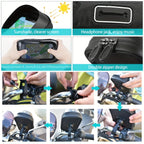 Bike & Motorcycle Phone Mount | Waterproof TPU & 360° Rotation | Fits 4.5-6.4 Inch