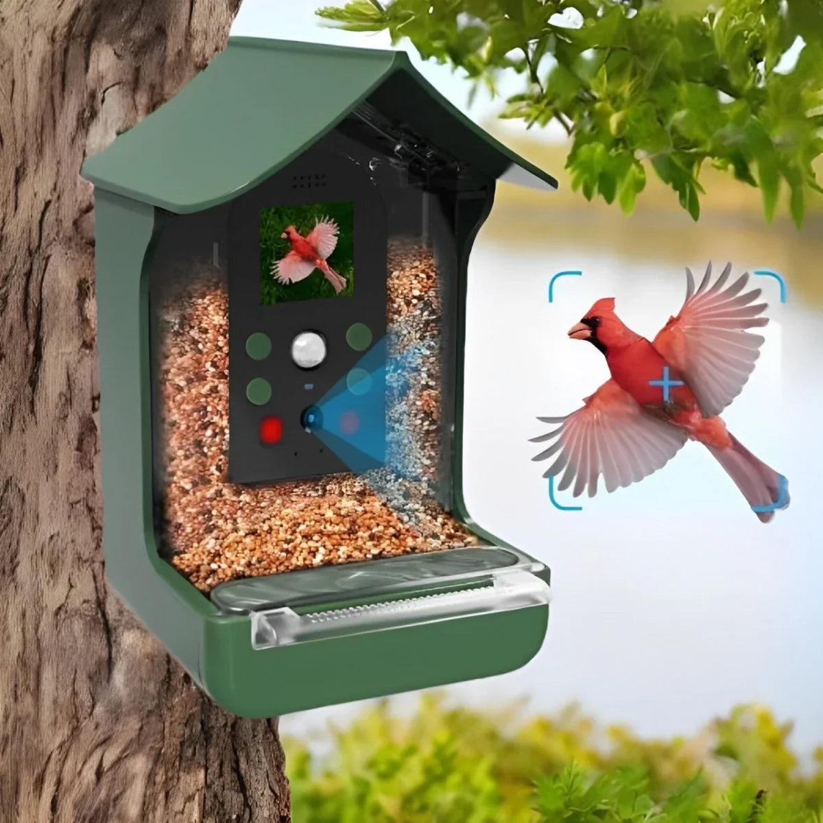 Bird Feeder | Full HD Camera & Night Vision | Set of 2