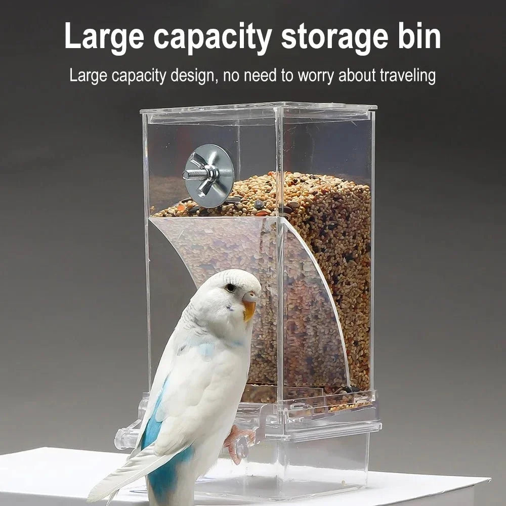 Bird Feeder | Spill-Proof & Splash-Proof Automatic Seed Dispensing | For Small Birds