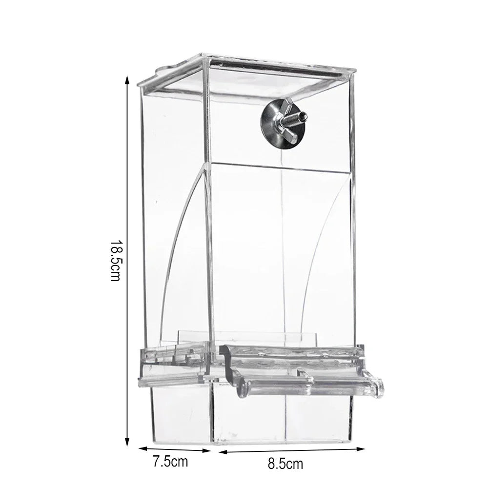 Bird Feeder | Spill-Proof & Splash-Proof Automatic Seed Dispensing | For Small Birds