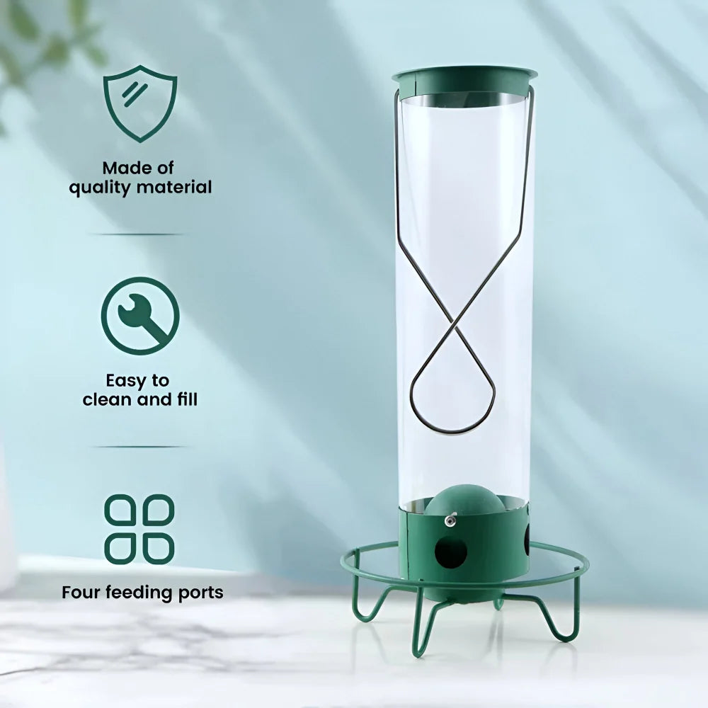 Bird Feeder | Squirrel-Proof Spinning Perch & Metal | Hanging