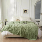 Blanket | Reversible Quilted Wool & Smooth Back | Machine Washable