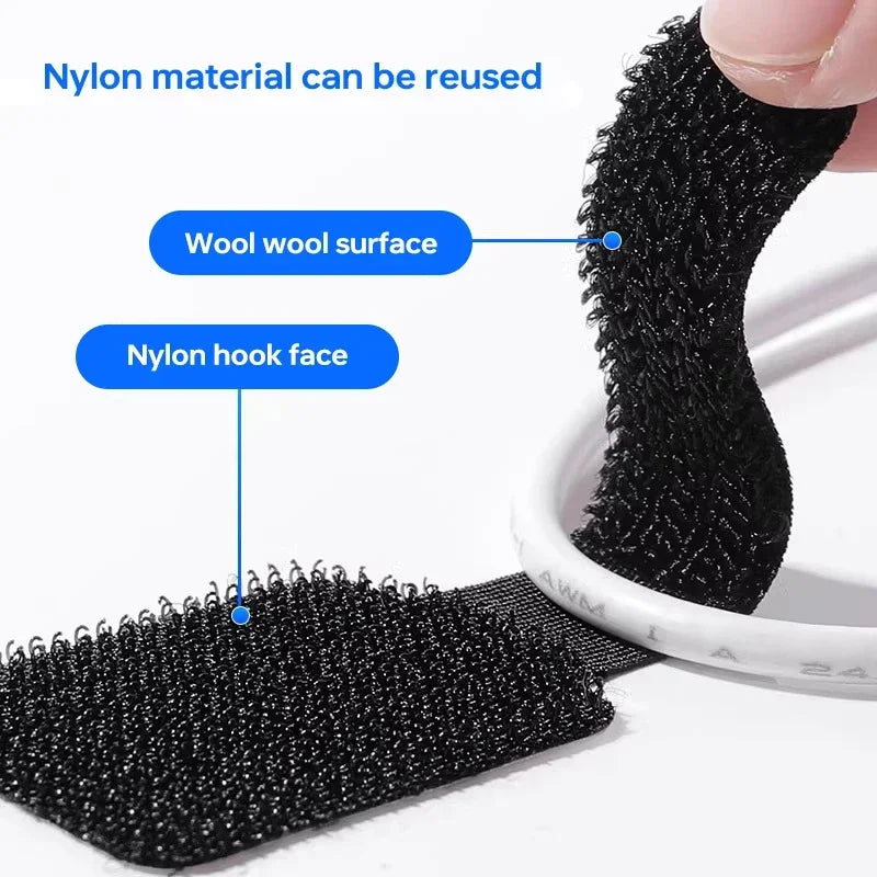 Cable Ties | Self-Adhesive, Adjustable & Reusable Nylon