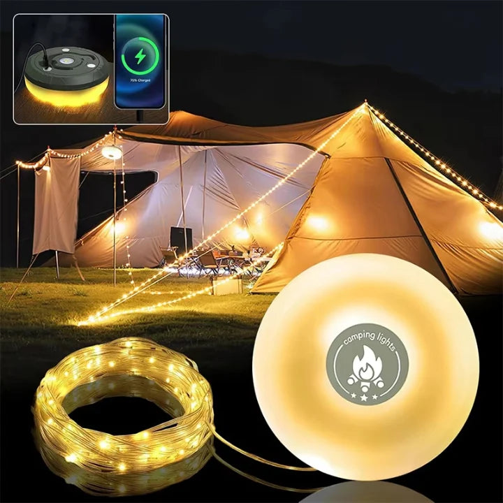 Camping Lamp | 4-in-1 USB Powerbank & 10m RGB Lights
