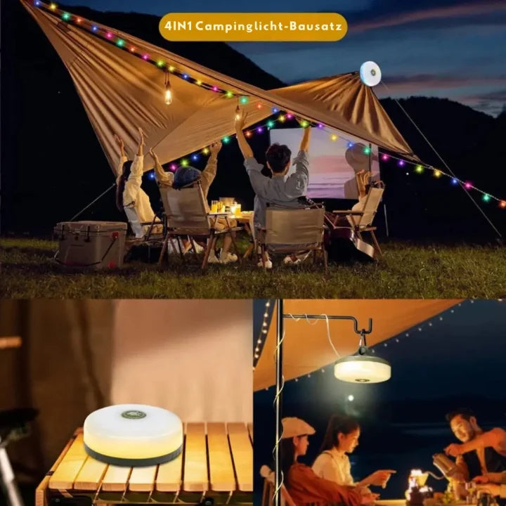 Camping Lamp | 4-in-1 USB Powerbank & 10m RGB Lights