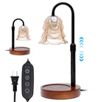 Candle Warmer Lamp | Flower Glass Shade & Adjustable Heating | 2/4/8-Hour Timer