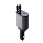 Car Charger | Retractable Cable & Fast Charging | 12–24V