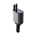 Car Charger | Retractable Cable & Fast Charging | 12–24V