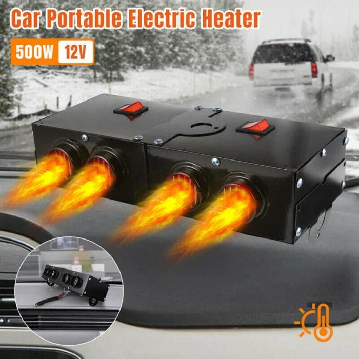 Car Heater | 12V PTC 500W Whisper-Quiet