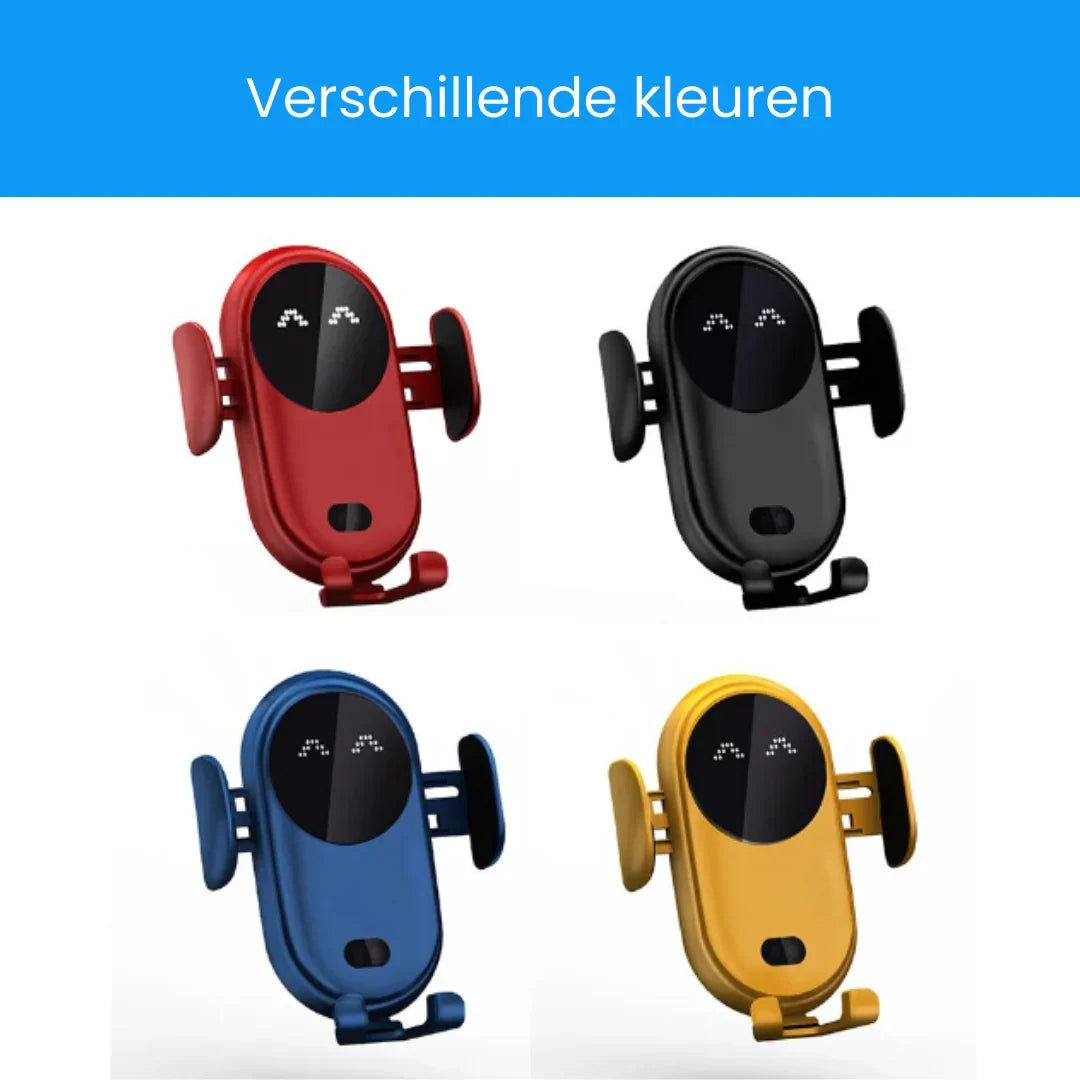 Car Phone Mount | Infrared Auto-Clamp & 10W Fast Wireless Charging | Air Vent Clip