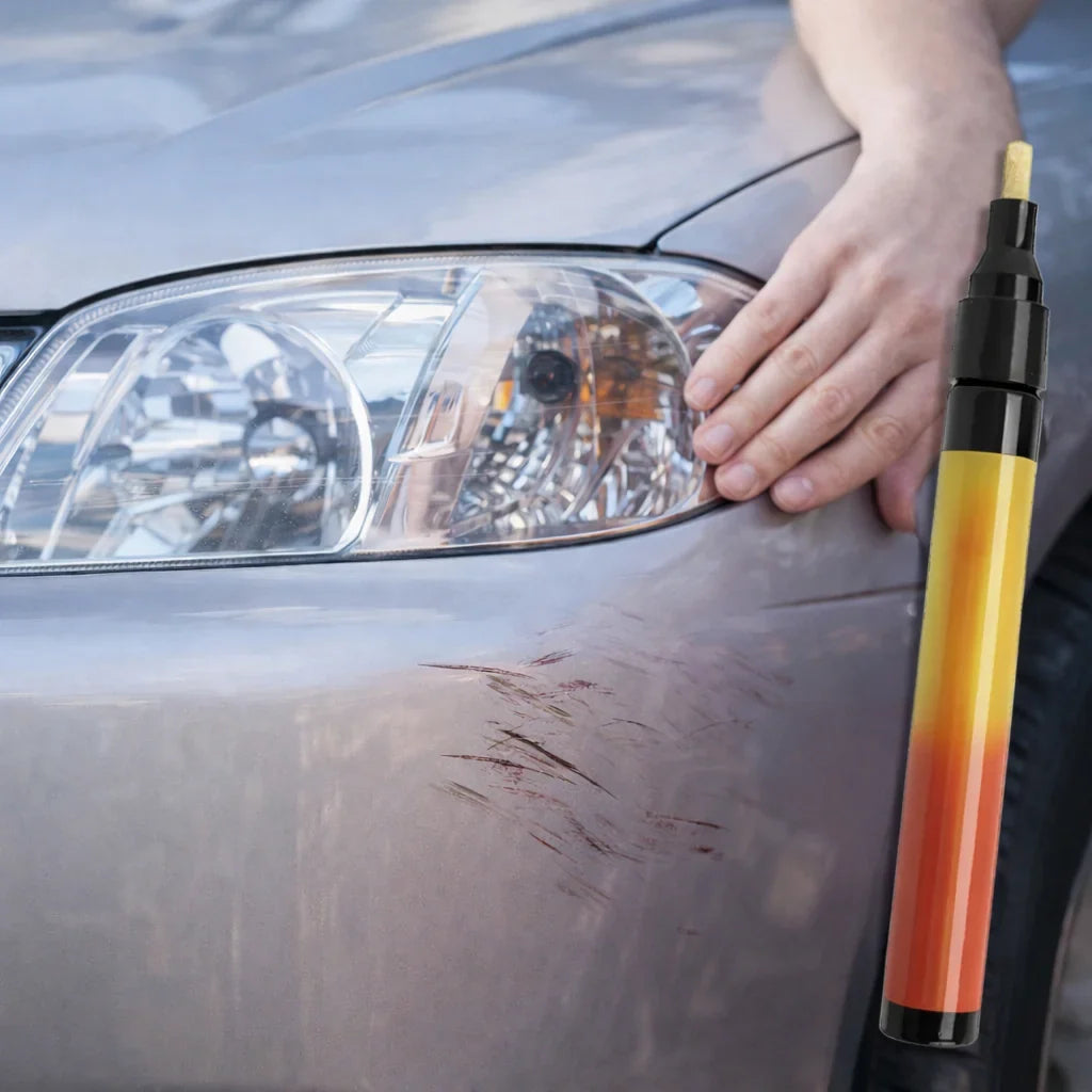 Car Scratch Repair Pen | Quick-Dry Waterproof Clear Coat | Travel Size
