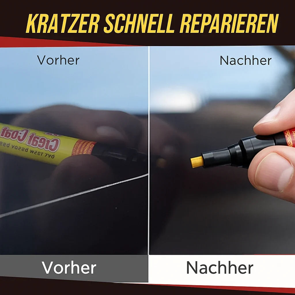 Car Scratch Repair Pen | Quick-Dry Waterproof Clear Coat | Travel Size