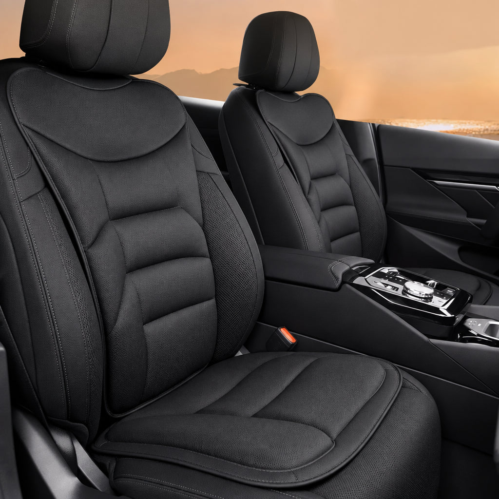 Car Seat Cushion | Contoured Lumbar Support & Detachable Washable Cover