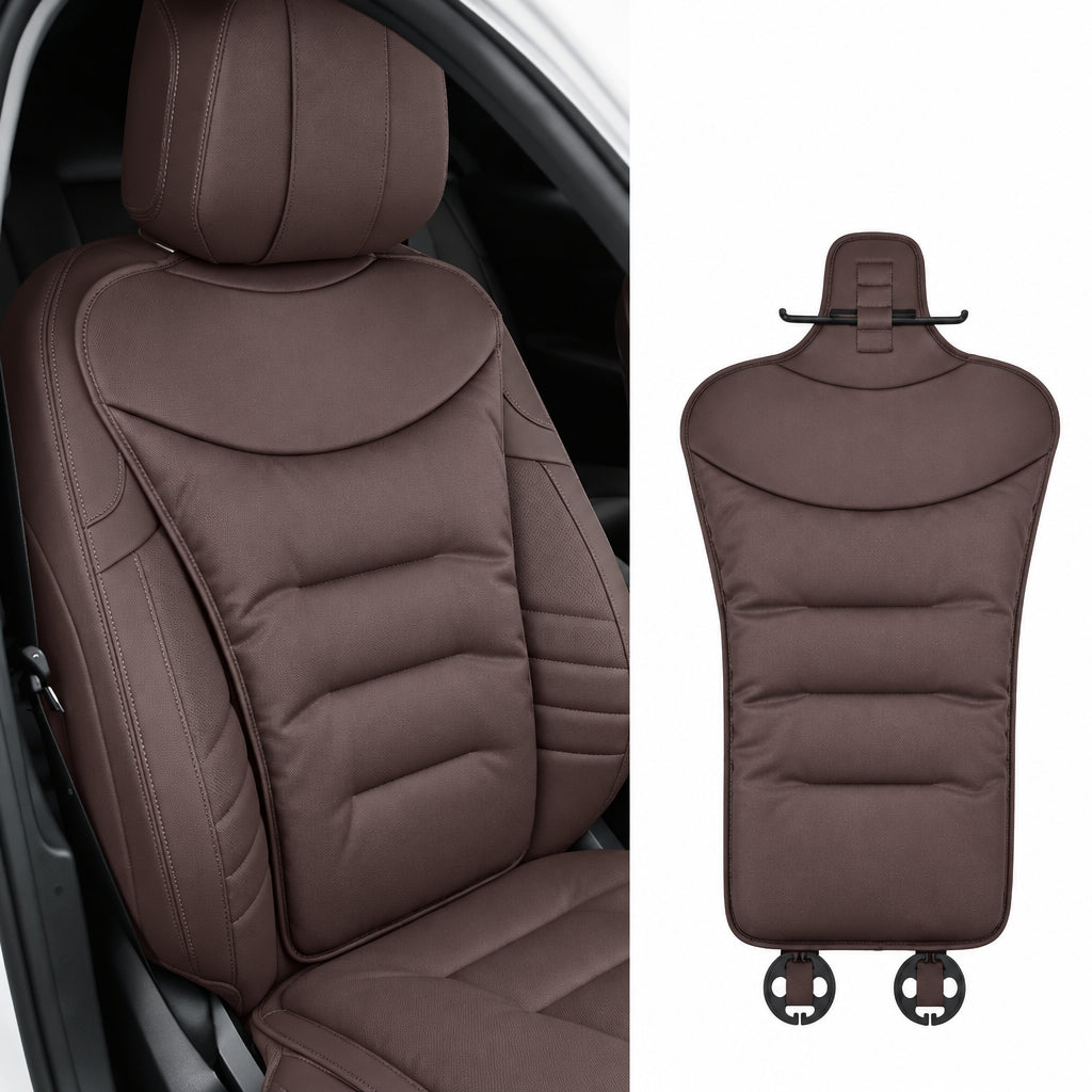Car Seat Cushion | Contoured Lumbar Support & Detachable Washable Cover