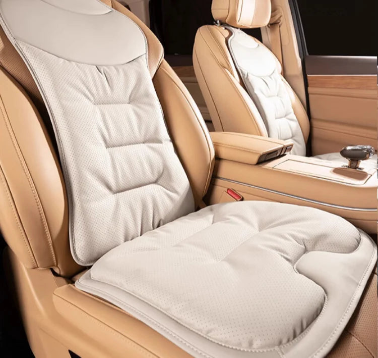 Car Seat Cushion | Contoured Lumbar Support & Detachable Washable Cover