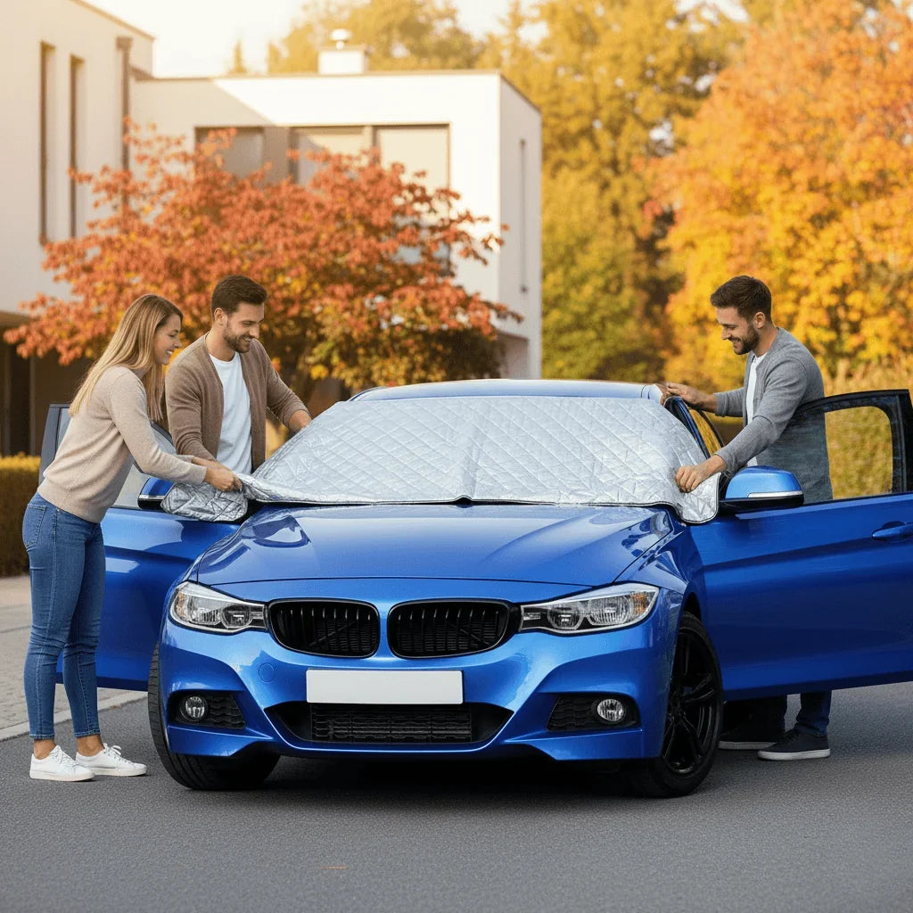 Car Windshield Cover | Magnetic, Waterproof & Reflective | 148 x 118 cm