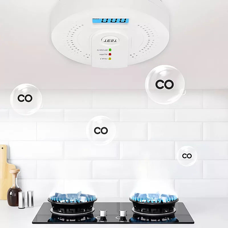Carbon Dioxide Detector | Battery-Operated & 30 PPM Sensitivity