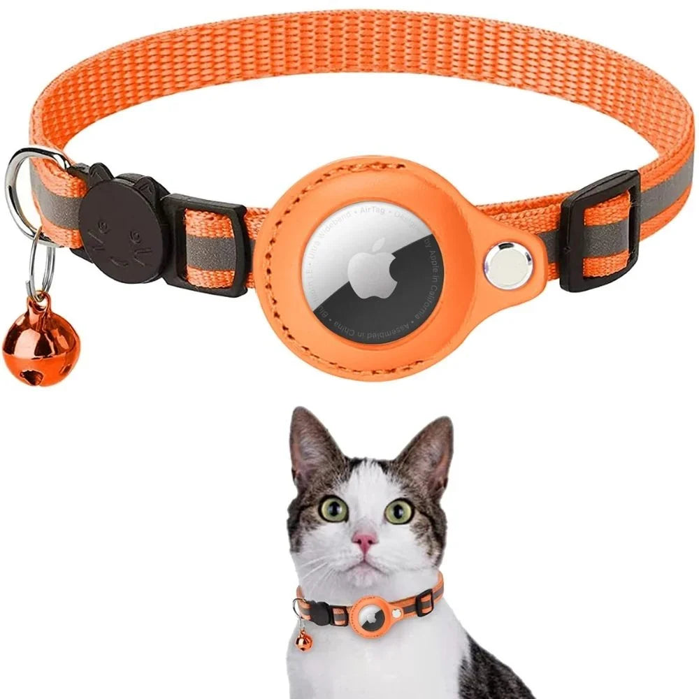 Cat Collar | Quick-Release Safety Buckle & Reflective GPS Compartment
