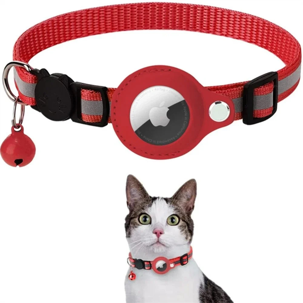 Cat Collar | Quick-Release Safety Buckle & Reflective GPS Compartment