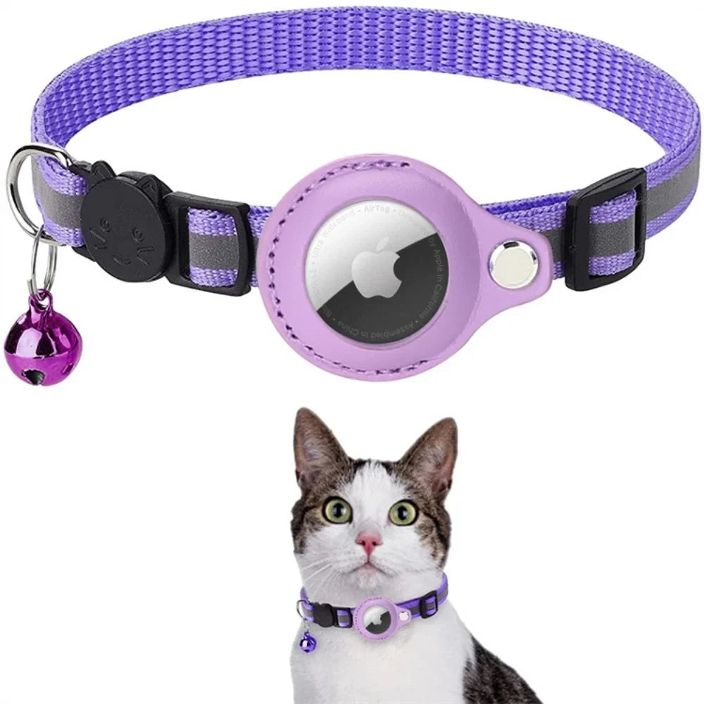 Cat Collar | Quick-Release Safety Buckle & Reflective GPS Compartment