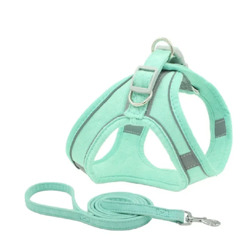 Cat Harness & Leash Set | Escape-Proof Padded Mesh & Quick-Release Buckles | XS–XL