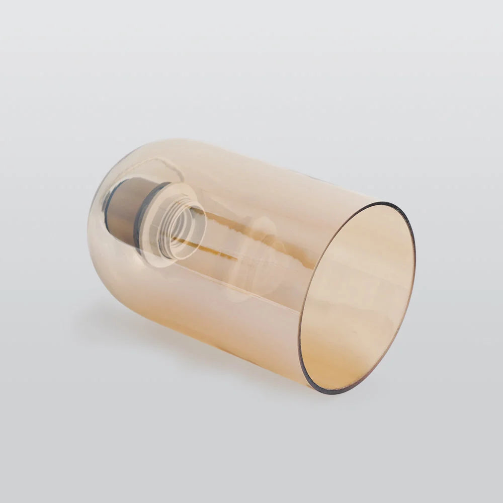 Ceiling Lamp | Copper & Glass Shade | 3-Color LED Included