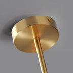 Ceiling Lamp | Copper & Glass Shade | 3-Color LED Included