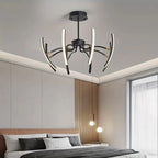 Ceiling Lamp | Integrated LED & Branched Arms | 8 Or 12 Arms