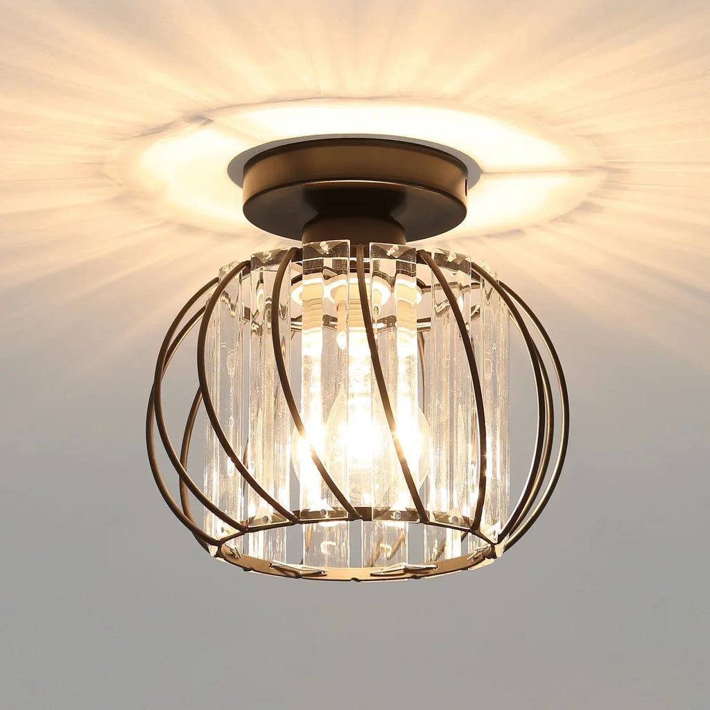Ceiling Lamp | Nordic Sculptural Glass Shade & Soft Ambient Glow | Available in 2 Sizes
