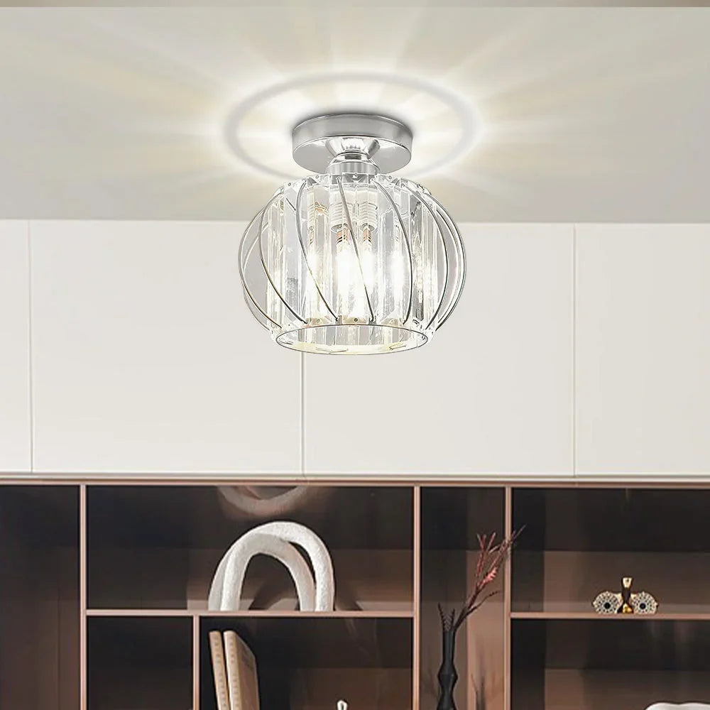 Ceiling Lamp | Nordic Sculptural Glass Shade & Soft Ambient Glow | Available in 2 Sizes
