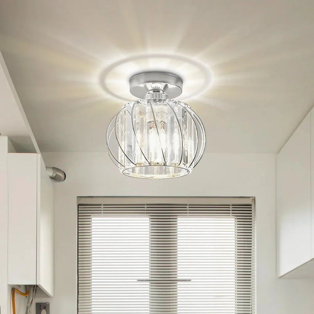 Ceiling Lamp | Nordic Sculptural Glass Shade & Soft Ambient Glow | Available in 2 Sizes