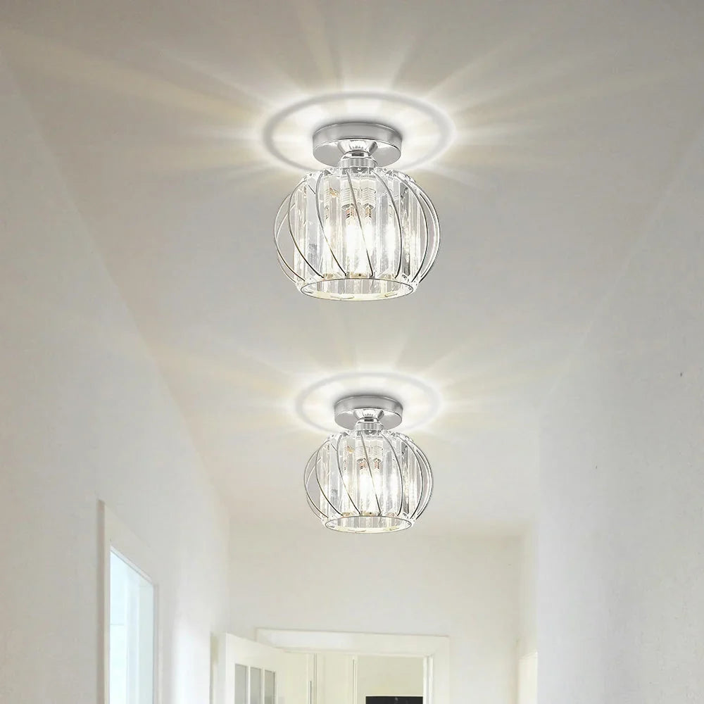 Ceiling Lamp | Nordic Sculptural Glass Shade & Soft Ambient Glow | Available in 2 Sizes