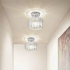 Ceiling Lamp | Nordic Sculptural Glass Shade & Soft Ambient Glow | Available in 2 Sizes