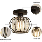 Ceiling Lamp | Nordic Sculptural Glass Shade & Soft Ambient Glow | Available in 2 Sizes