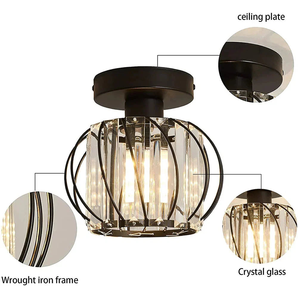 Ceiling Lamp | Nordic Sculptural Glass Shade & Soft Ambient Glow | Available in 2 Sizes