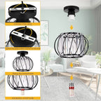 Ceiling Lamp | Nordic Sculptural Glass Shade & Soft Ambient Glow | Available in 2 Sizes